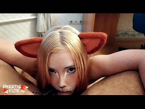❤️ Gitulon ni Kitsune ang dick ug cum sa iyang baba super porn sa amon ❌